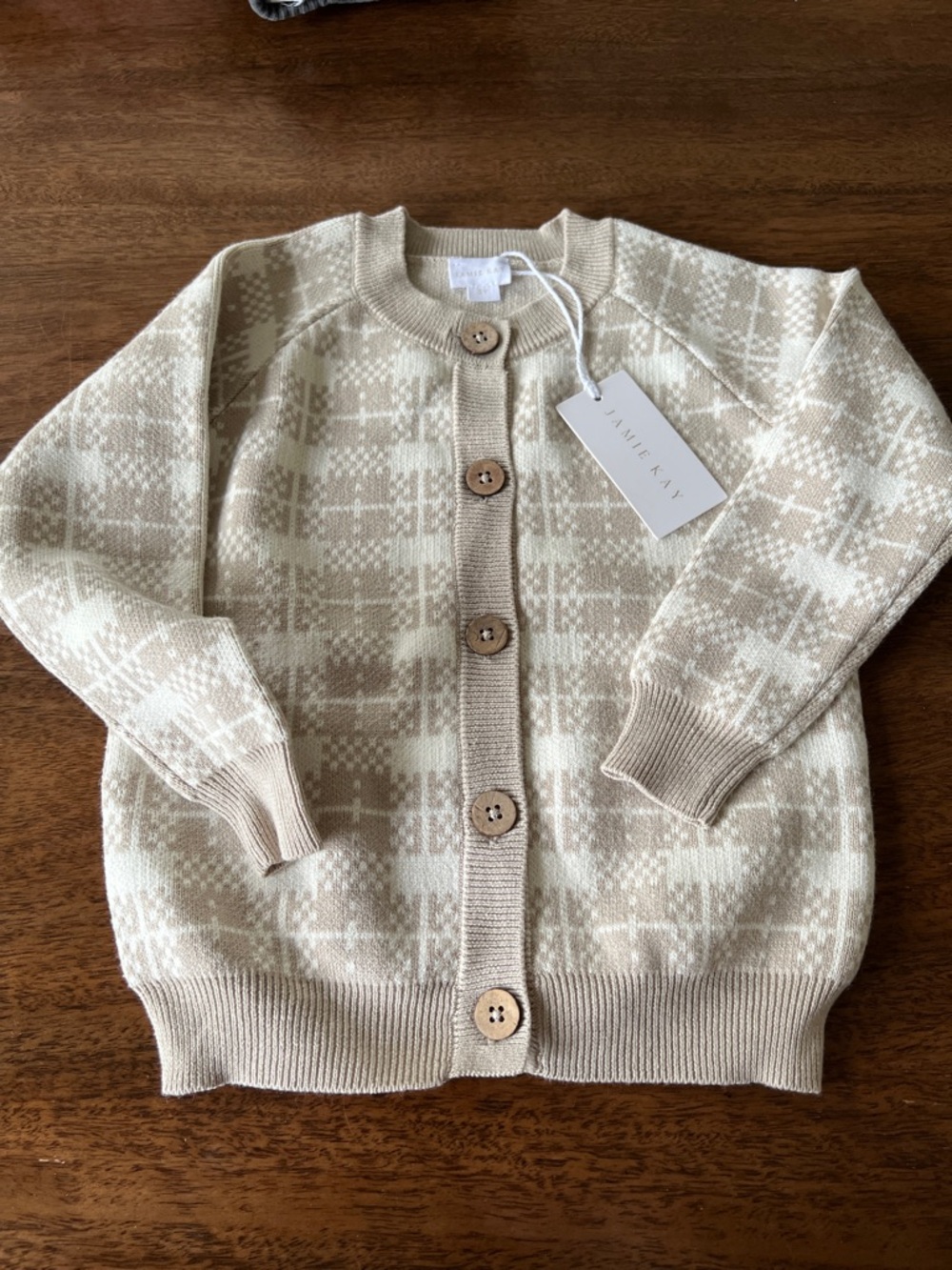 Jamie Kay Marlo Cardigan Check Jacquard